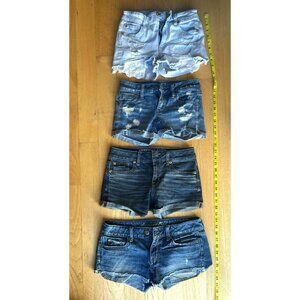 American Eagle Blue Denim Cut-Off Shorts (Lot of 4)